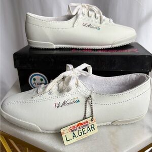 LA Gear White Lace-Up Women’s Sneakers
